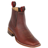 Mens Square Toe Ankle Boots